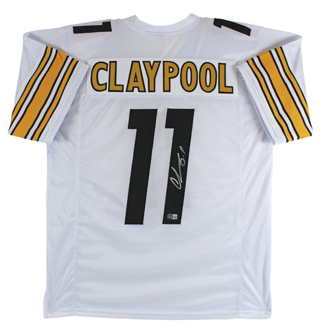 Chase Claypool Authentic Signed White Pro Style Jersey Autographed BAS Witnessed