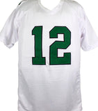 Randall Cunningham Autographed White Pro Style Jersey- Prova *Silver