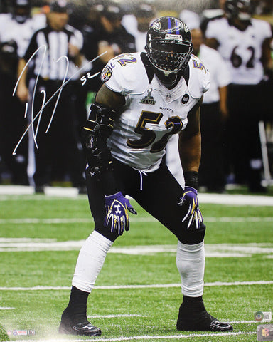 Ray Lewis Autographed/Signed Baltimore Ravens 16x20 Photo Beckett 38895