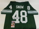 Percy Snow Signed Michigan State Spartans Jersey (JSA COA) Chiefs 1990 1st Rd Pk