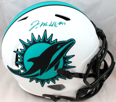 Jaylen Waddle Autographed Miami Dolphins F/S Lunar Speed Replica Helmet-Fanatics