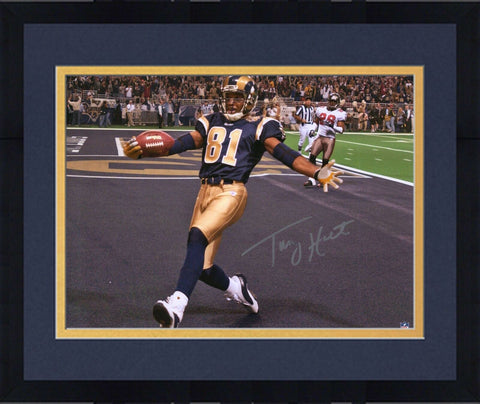 Framed Torry Holt St. Louis Rams Signed 16" x 20" Touchdown Catch Photo
