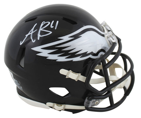 Eagles A.J. Brown Authentic Signed Alt 2022 Speed Mini Helmet BAS Witnessed