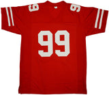 SAN FRANCISCO 49ERS JAVON KINLAW AUTOGRAPHED RED JERSEY BECKETT BAS 196408