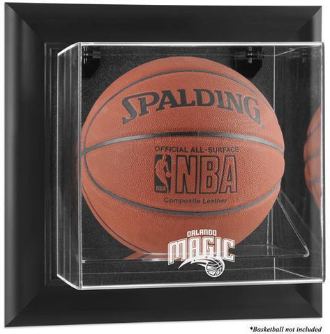 Orlando Magic Black Framed Wall-Mountable Basketball Display Case