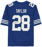 FRMD Jonathan Taylor Indianapolis Colts Signed Blue Alt Nike Limited Jersey
