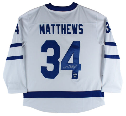 Maple Leafs Auston Matthews Authentic Signed White Fanatics Jersey BAS