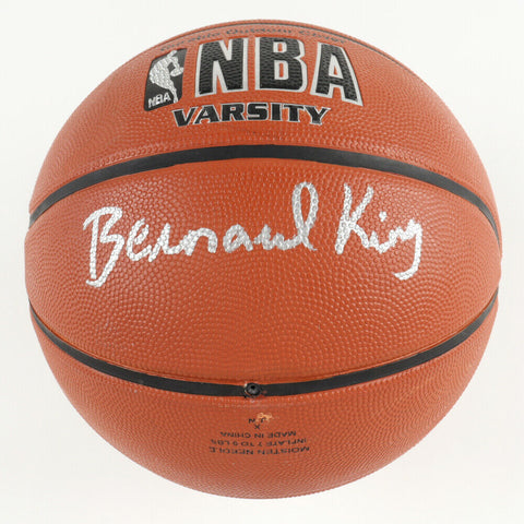 Bernard King Signed NBA Basketball (JSA COA) 4x NBA All Star Knicks, Nets, Jazz