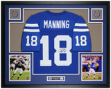 Peyton Manning Autographed & Framed Blue Colts Jersey