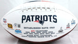 Ty Law Autographed New England Patriots Logo Football w/HOF-Beckett W Hologram