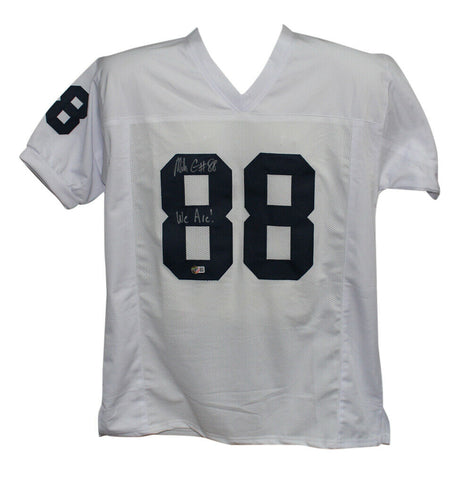 Mike Gesicki Autographed/Signed College Style White XL Jersey Beckett BAS 34516