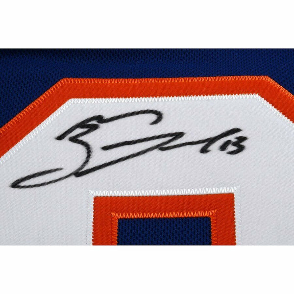 Mathew Barzal New York Islanders Fanatics Authentic Deluxe Framed  Autographed Blue Adidas Authentic Jersey