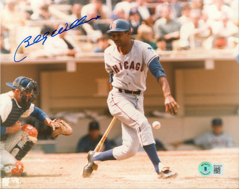 Cubs Billy Williams Authentic Signed 8x10 Horizontal Swinging Photo BAS