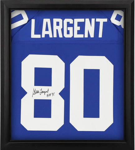 Steve Largent Seahawks FRMD Signed Mitchell & Ness Jersey Shadowbox w/Ins