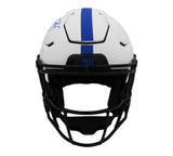 Tiki Barber Signed New York Giants Speed Flex Authentic Lunar NFL Helmet