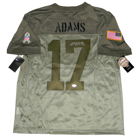 DAVANTE ADAMS SIGNED GREEN BAY PACKERS SALUTE TO SERVICE NIKE LIMITED JERSEY JSA