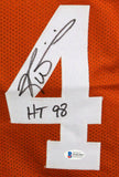 Earl Campbell Ricky Williams Signed Orange College Jersey w/Insc- Beckett W Auth