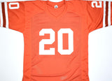 Earl Campbell Autographed Orange College Style Jersey - Beckett W Hologram