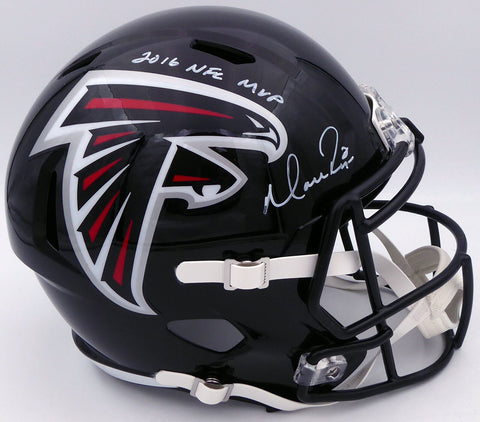 Matt Ryan Auto Falcons Full Size Helmet 2016 NFL MVP (Smudge) Beckett WL25970