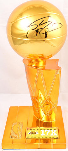 Shaquille O'Neal Lakers Autographed 12'' Mini NBA Trophy- Beckett W Hologram