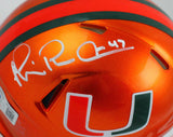 Michael Irvin Signed Miami Hurricanes Flash Speed Mini Helmet-Beckett W Hologram