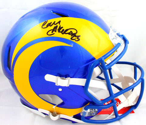 Cam Akers Autographed LA Rams F/S 2020 Speed Authentic Helmet-Beckett W Hologram