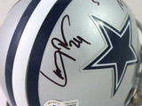 Larry Brown Autographed Dallas Cowboys Mini Helmet W/ SB MVP- Beckett W *Black
