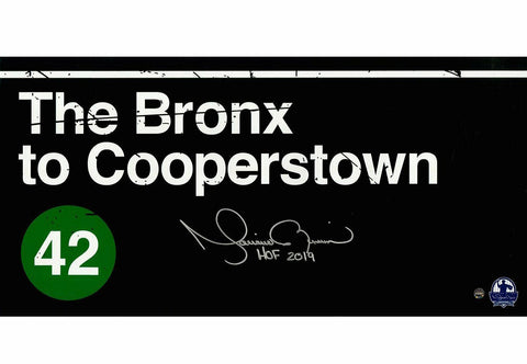 MARIANO RIVERA Signed 'Bronx to Cooperstown' "HOF 2019" 10" x 20" Photo STEINER