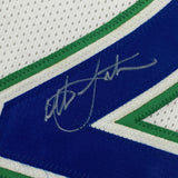 Autographed/Signed Christian Laettner Minnesota White Basketball Jersey PSA/DNA