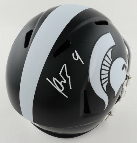 Kenneth Walker III Signed Michigan State Spartans Full-Size Speed Helmet Beckett