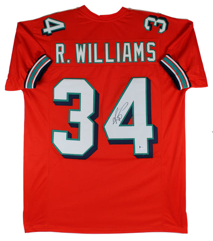 Ricky Williams Authentic Signed Orange Pro Style Jersey Autographed BAS Witness