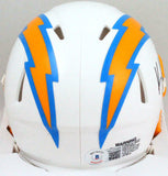Keenan Allen Autographed LA Chargers Speed Mini Helmet-Beckett W Hologram *Black
