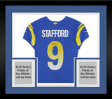 Framed Matthew Stafford Los Angeles Rams Autographed Royal Nike Elite Jersey