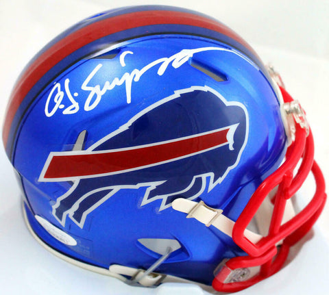 OJ Simpson Autographed Buffalo Bills Flash Speed Mini Helmet- JSA W *White