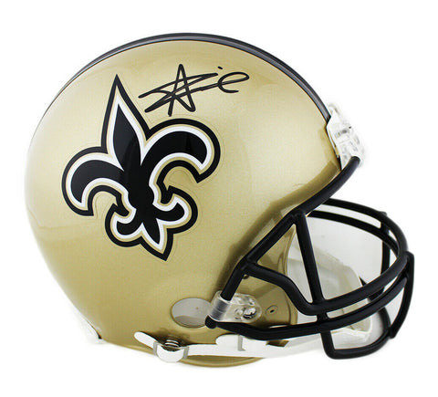 Alvin Kamara Signed New Orleans Saints Current Authentic Gold NFL Helmet