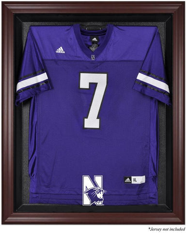 Northwestern Wildcats Mahogany Framed Logo Jersey Display Case