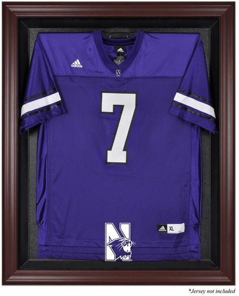 Northwestern Wildcats Mahogany Framed Logo Jersey Display Case