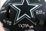 Tony Dorsett Signed Cowboys F/S Eclipse Speed Authentic Helmet w/ 5 Insc-Beckett