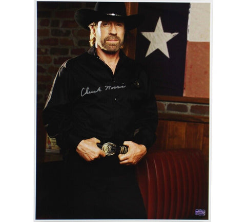 Chuck Norris Signed Walker, Texas Ranger Unframed 16x20 Photo