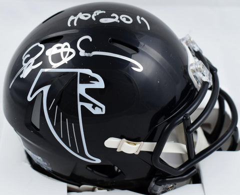 Deion Sanders Signed Falcons 90-92 Speed Mini Helmet w/HOF-Beckett W Hologram