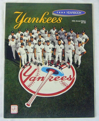 New York Yankees Authentic Official 1993 Program Yearbook