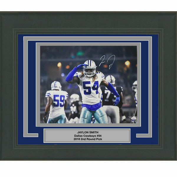 FRAMED Autographed/Signed JAYLON SMITH Dallas Cowboys 16x20 Photo JSA COA #3