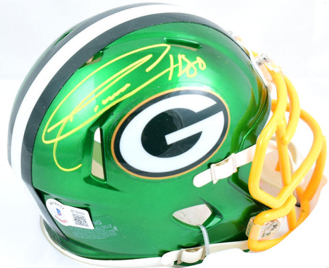 Donald Driver Autographed Packers Flash Speed Mini Helmet-Beckett W Hologram