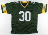 Ahman Green Signed Green Bay Packers Jersey (Beckett COA)1998 3rd Rd Pk Nebraska