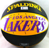Kyle Kuzma Autographed NBA LA Lakers Logo Black Basketball- Beckett Witness *Sil