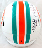 Bob Griese Autographed F/S Miami Dolphins Tribute Speed Helmet w/ 2 Insc-BAWHolo