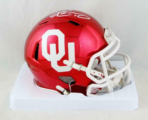 Kyler Murray Signed Oklahoma Sooners Chrome Speed Mini Helmet- Beckett Auth