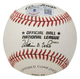 Hank Aaron Milwaukee Braves Signed National League Baseball BAS LOA 470