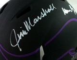 Purple People Eaters Signed Vikings F/S Eclipse Authentic Helmet- Beckett W Auth