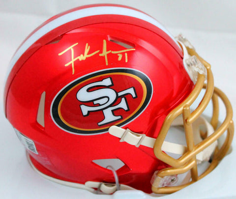 Frank Gore Autographed San Francisco 49ers Flash Mini Helmet-Beckett W Hologram